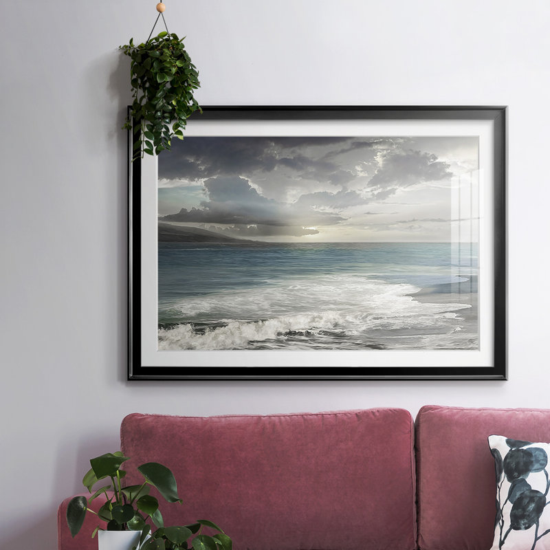 Shimmering Cove, reproduction d'art encadrée, Noir, H 27 po x l 39 po x P 1,5 po