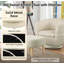Fauteuil demi-tonneau pivotant avec repose-pieds Sharolynn-344291372