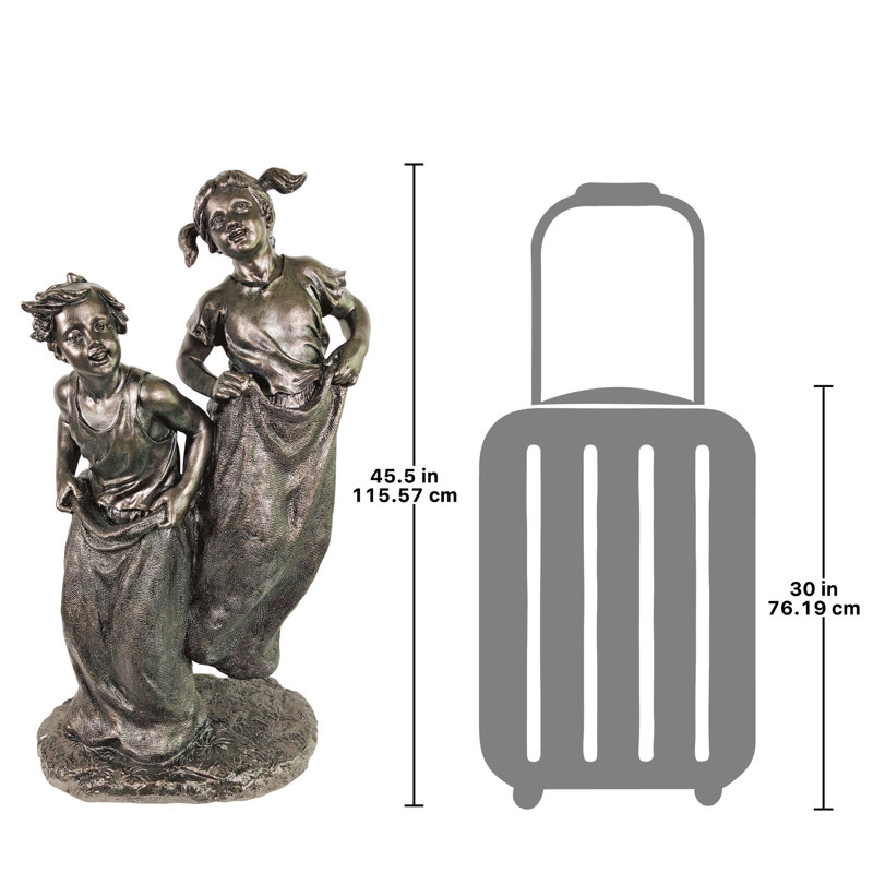 Grande statue sac course pour enfants