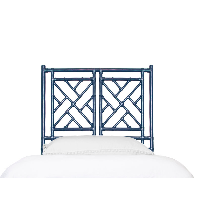 Chippendale Headboard, Twin, Navy Blue