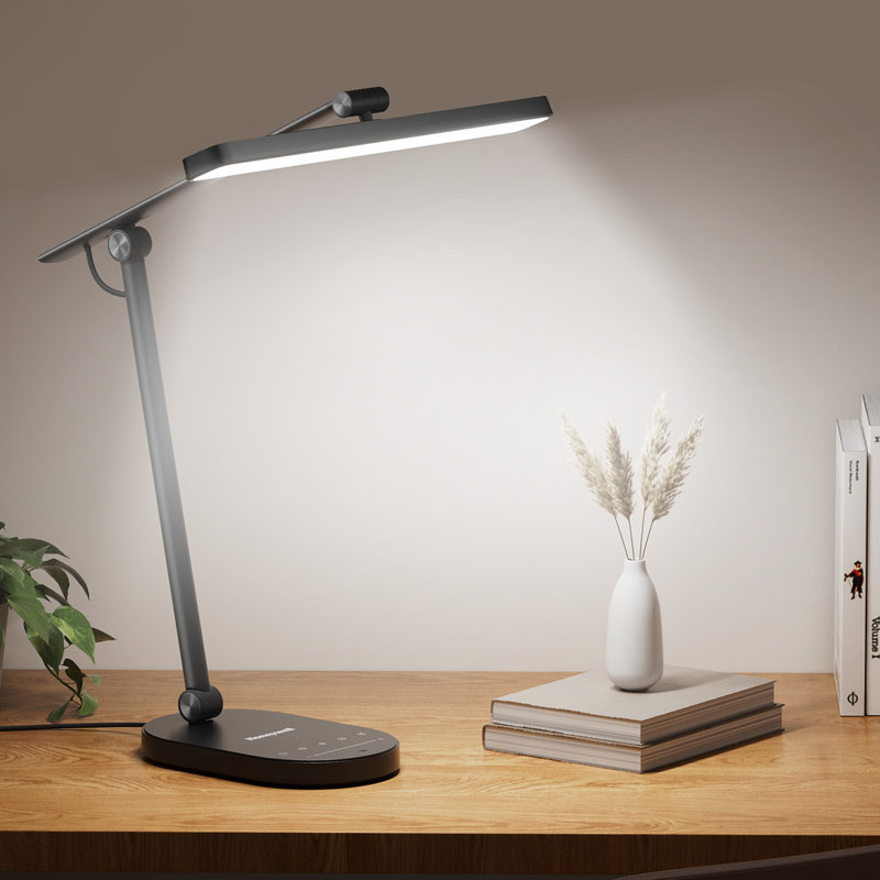 Lampe de bureau à DEL Honeywell Sunturalux - Cri≥97 Eye-Care, réglable sur 4 axes, gradation automatique intelligente et durée de vie de 30 000 heures