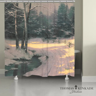 Thomas Kinkade A Winter Retreat Memory Foam Rug