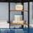 Twin Loft Bed with Desk and Storage Shelves, Metal Frame with Ladder and Safety Guardrail, Space-Saving Design for Kids and Adults-2101853604
