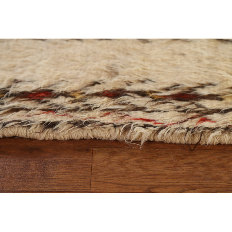 Tapis tribal en laine marocain noué à la main 7 x 10
