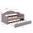 Twin Size Upholstered Daybed With Trundle,Velvet Sofa Bed With USB Ports And Wood Slats Supports,Button Tufted Backrest And Armrest, No Box Spring Needed-569793336