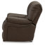 Fauteuil inclinable standard berçant en cuir Olara