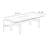Modern Black Rectangular Solid Wood Dining Table-702228366