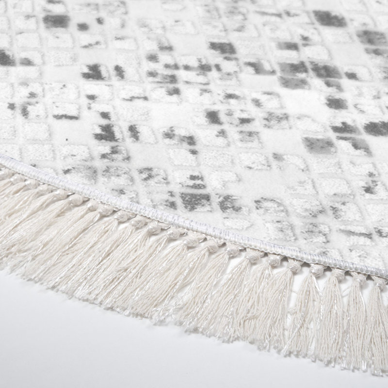 Premium Grey Carpet (4 ft x 4 ft), 100% Polyamide, 850 g/m² | Pile Height: 0.08 inches, Non-Slip Underside, Machine Washable at 30°C | Easy to Clean, Stylish Addition to Any Room, Perfect for Home & Office