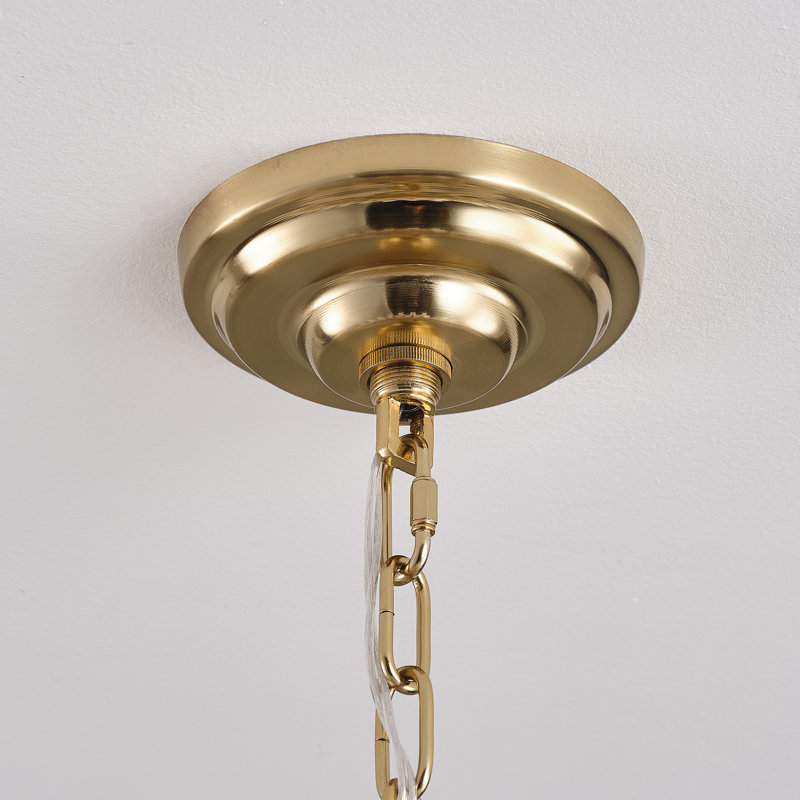 Lustre de salon en or 31,5 po Norinne, 16, 6, Or brossé