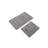 Premium Bathmat Set (2 Pieces), Grey, 19.7 x 31.5 inches & 15.7 x 19.7 inches | 100% Polypropylene, 1350 g/m² | Non-Slip Natural Latex Sole, Easy to Clean, Soft Pile Height: 0.5 mm, Perfect for Home & Bathroom Décor-467704018