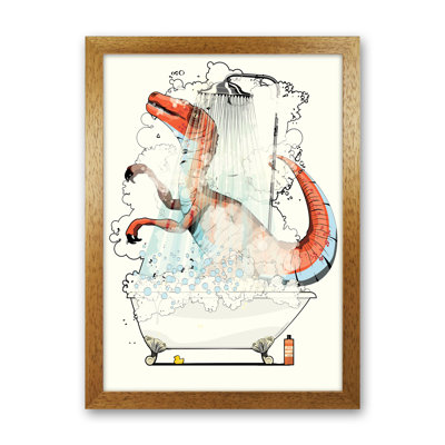 Velociraptor Bathroom - Print