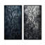 Arbre de Noël gothique gris, ensemble de 2 décorations murales-86534382-86534379
