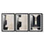 ABSTRACT Series DCLXVII - Impression personnalisée de qualité supérieure avec passe-partout - 3 pièces-986888582