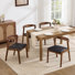 Chaise de salle à manger rembourrée avec dossier courbé 19,1 "Raeann ScandinRaeannn