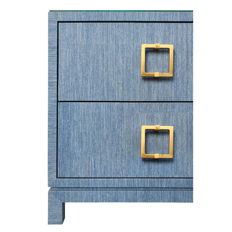 Cole 2 - Drawer Nightstand, Blue
