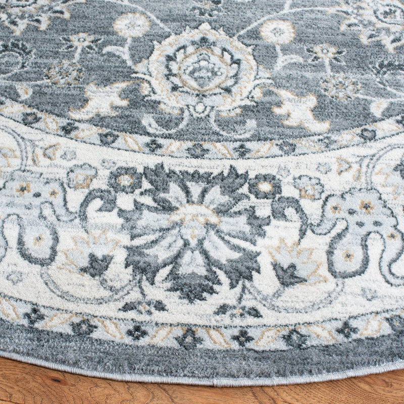 Aayam Performance Oriental Rug, Round 6'7"