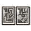 Abstrait labyrinthe I encadré mat - prêt à accrocher-1875630218-1875630225