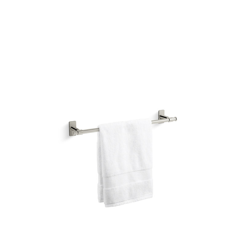 Castia by Studio McGee Towel Bar, Vibrant Polished Nickel, 2.5" H x 18" W x 3.25" D