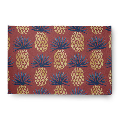 Floumoy Chenille Floral Indoor Rug