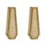 Vase de plancher décoratif doré fait à la main moderne H 30 po (ensemble de 2)-1179809784-1179809785