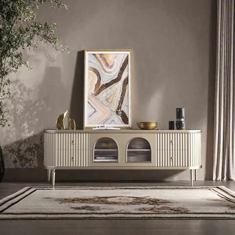Meuble télé léger et luxueux haut de gamme, 62.99''