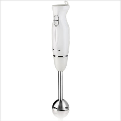 OVENTE Immersion Hand Blender, 300W Electric Handheld Portable Stick Mixer with 2 Mixing Speed and Stainless Steel Blades for Effortless Blending Smoothies, Shakes, Puree or Baby Food, White HS560W