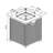28.7"H x 23.6"W Square Propane Fire Pit Table 50000 BTU Outdoor Firepit for Patio with Tile Top Wicker Base Espresso-119893533