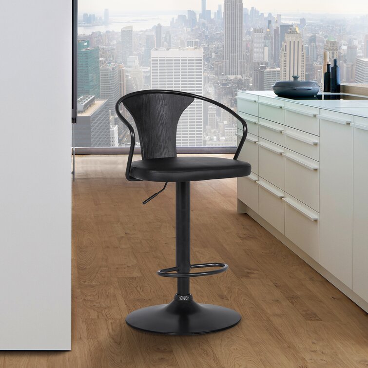 Almus Swivel Adjustable Height Bar Stool