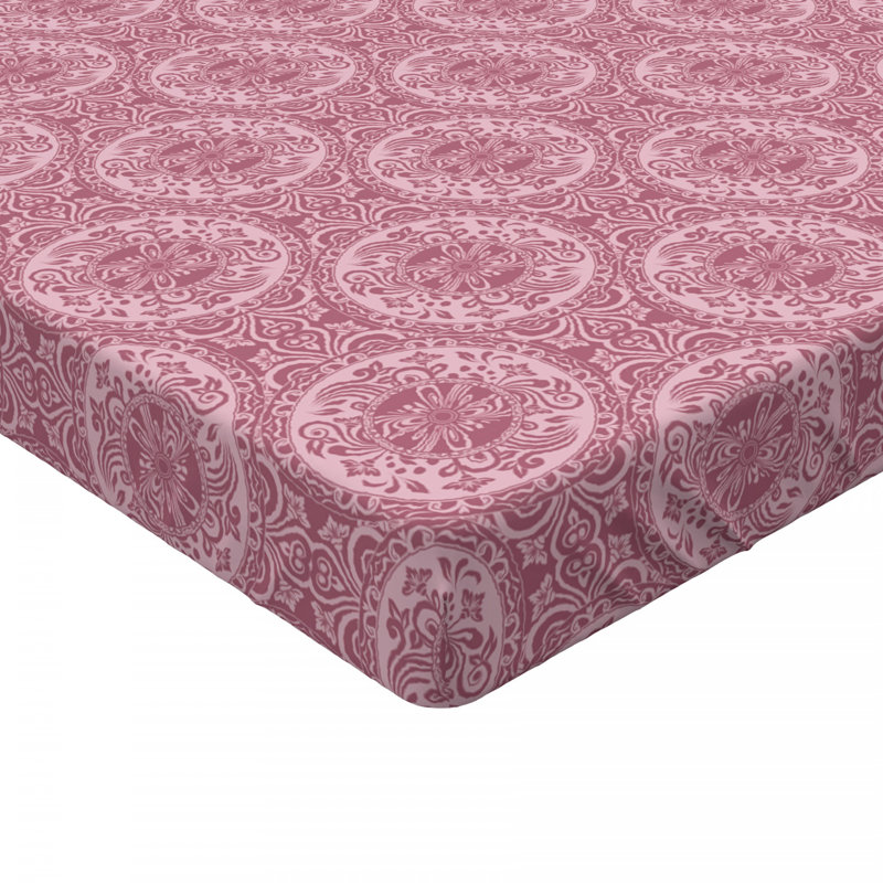 Microfiber Damask Fitted Sheet, Full Fitted Sheet