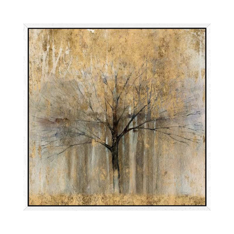 Open Arms Of Gold II by Avery Tillmon - Floater Frame Print on Canvas, 66.04 cm H x 66.04 cm W, Black Framed