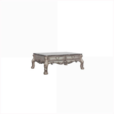 Table basse avec 2 tiroirs Bone White