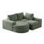 Canapé modulaire en tissu chenille, aucun assemblage requis-1993746846