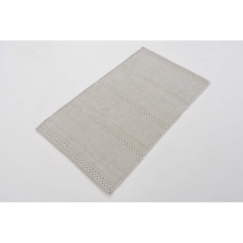 Cotton Striped Indoor Rug, Rectangle 2'3" x 3'9"