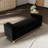 Black Upholstered Bench 67.02 Inches, With High - Elastic Sponge And 2 Pillows, For Bedroom Inches Fleece , Comfortable Seating Stable Plywood, Living Room-759752672-759752685