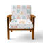 Chaise d'appoint pour enfants avec ours en peluche, fauteuil vert Starry Bears-1947973866