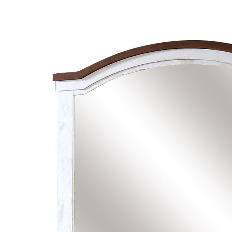 Allouette Wood Flat Wall Mirror