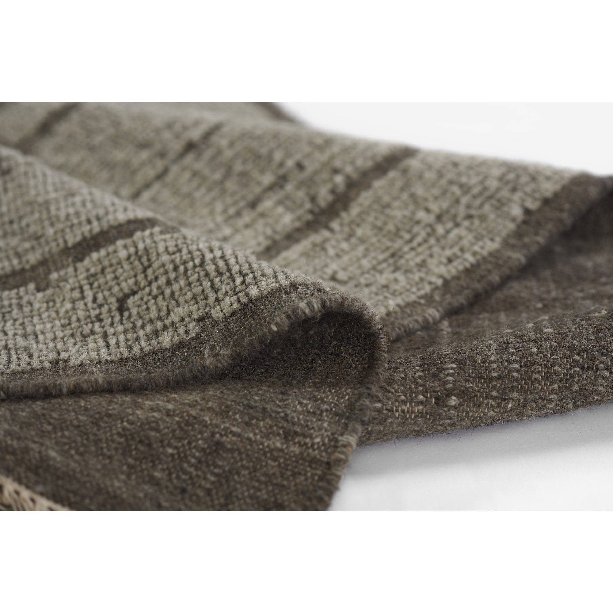 Messina Handmade Gray/Brown Rug, Rectangle 8' x 10'