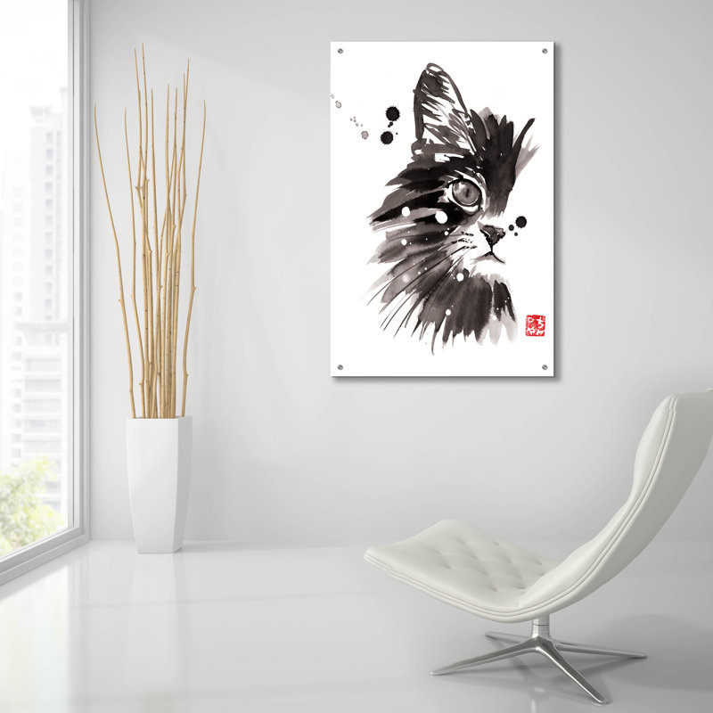 «Half Cat» par Pechane, H 36 po x l 24 po