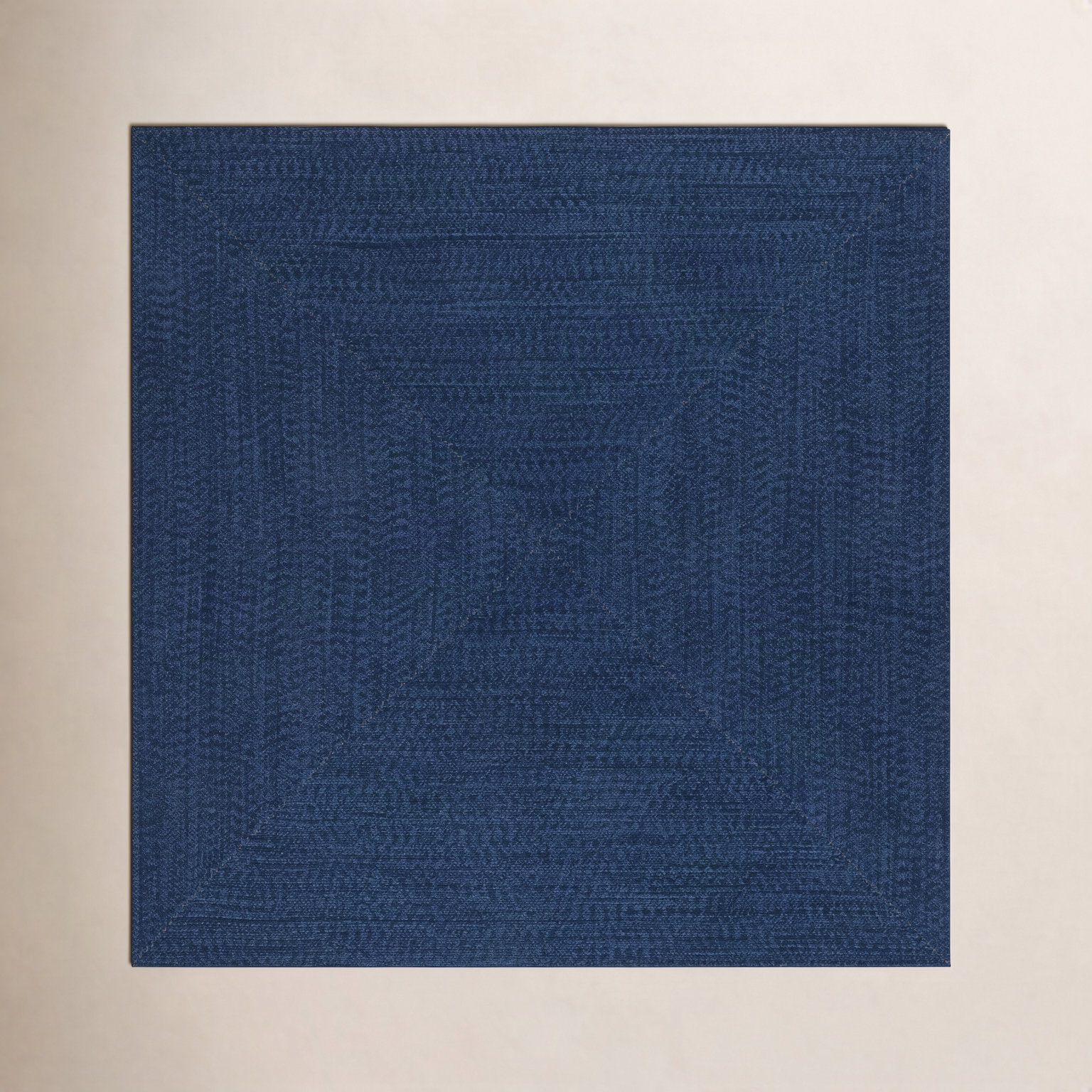 Machine Washable Hand-Woven Braided Rug, 6'-0" x 6'-0" Square