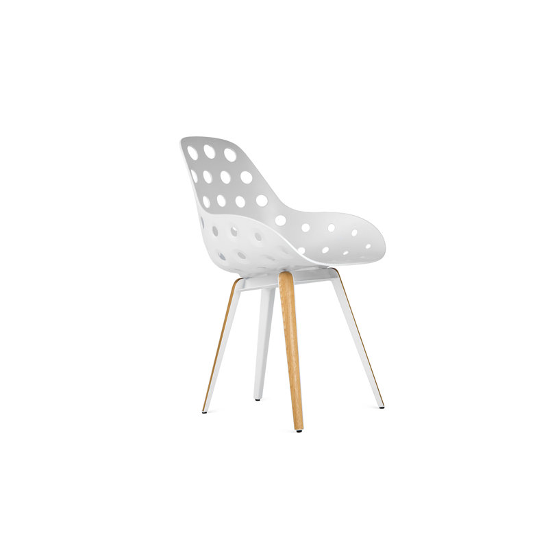 Fauteuil Gallatin, Blanc / Naturel