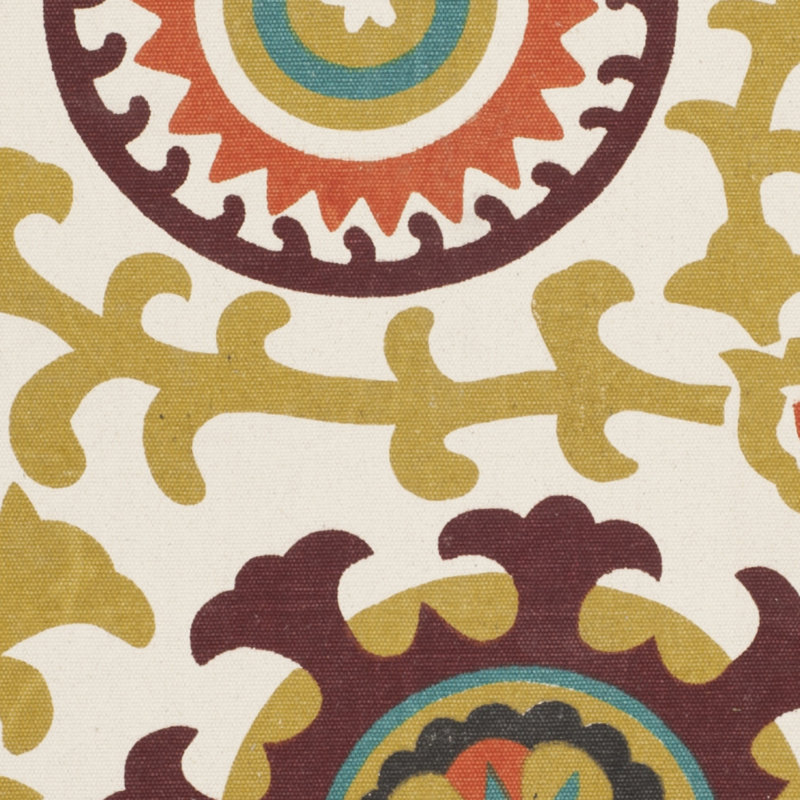 Blair Ivory & Orange Floral Area Rug, 4' x 6'