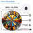 Stained Glass Decorative Wall Clock Unique Art Design Art - 12'' Modern Glass Wall Clock