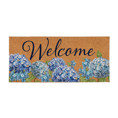 Tapis de jeu 22 "x10" en fibre de coco floquée Hydrangea Haven