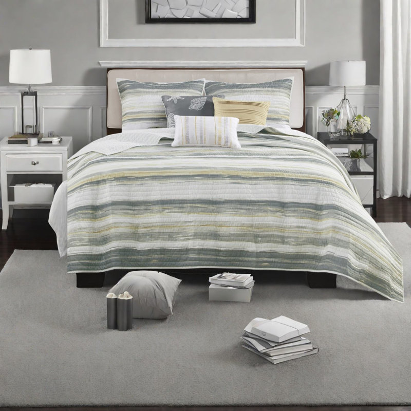 Ensemble de literie réversible 6 pièces, rembourrage en coton Coastal Home Comfort