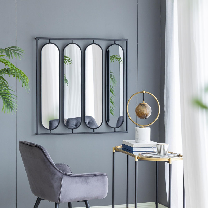 Large Four Oval Wall Mirror