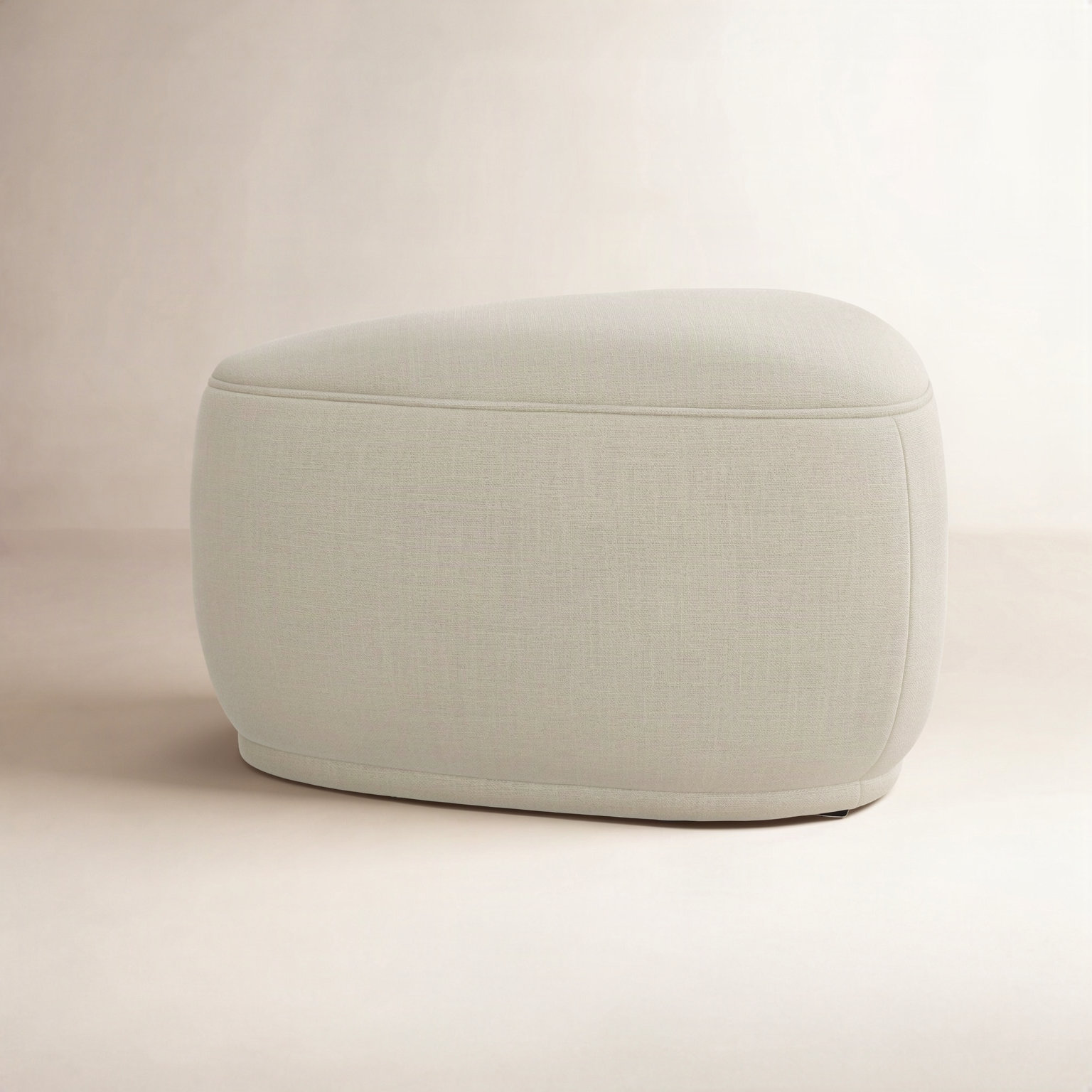 Adna 26" Ottoman, Tan Faux Leather