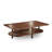 Double-walled solid wood coffee table