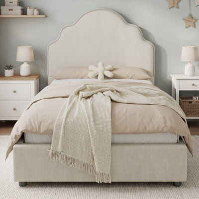 Upholstered Single (3') Ottoman Bed