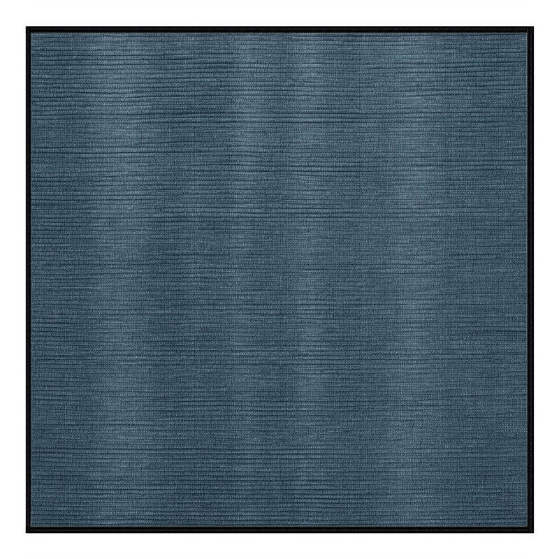 Machine Washable Solid Gray Area Rug, Square 6'