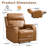 35.83" W Classic Top Genuine Leather Power Recliner Chair With Adjustable Headrest, USB Charging & Wireless Charging（Set Of 2)-2121846564